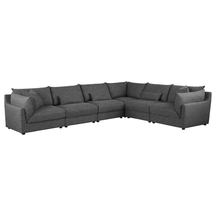 Sasha - Upholstered Modular Sectional Stationary Sectionals by Coaster Fine Furniture - Walls Furniture & Mattress