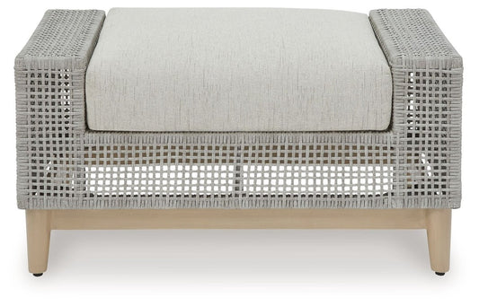 Seton Creek - Ottoman With Cushion - Gray Ottomans by Signature Design by Ashley® - Walls Furniture & Mattress