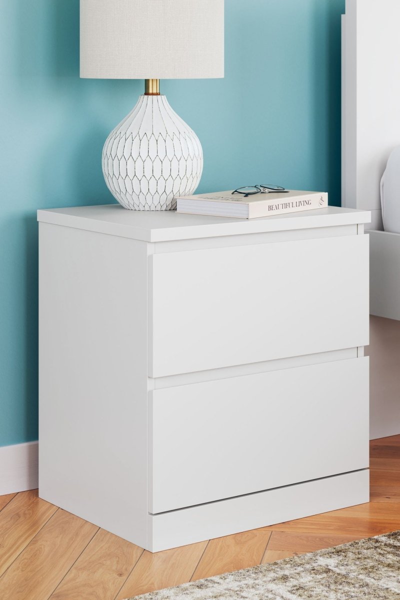 Onita - Two Drawer Night Stand Accent Nightstands by Signature Design by Ashley® - Walls Furniture & Mattress