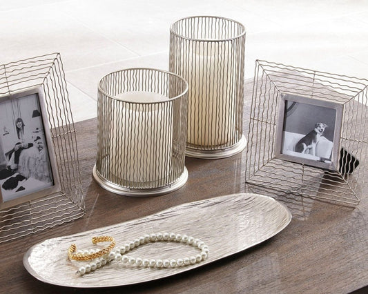 Dympna - Accessory Set (Set of 5) - Silver Finish Table Accessory Sets by Signature Design by Ashley® - Walls Furniture & Mattress