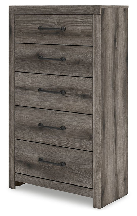 Graystorm - Five Drawer Chest - Brown Gray Accent Chests by Signature Design by Ashley® - Walls Furniture & Mattress