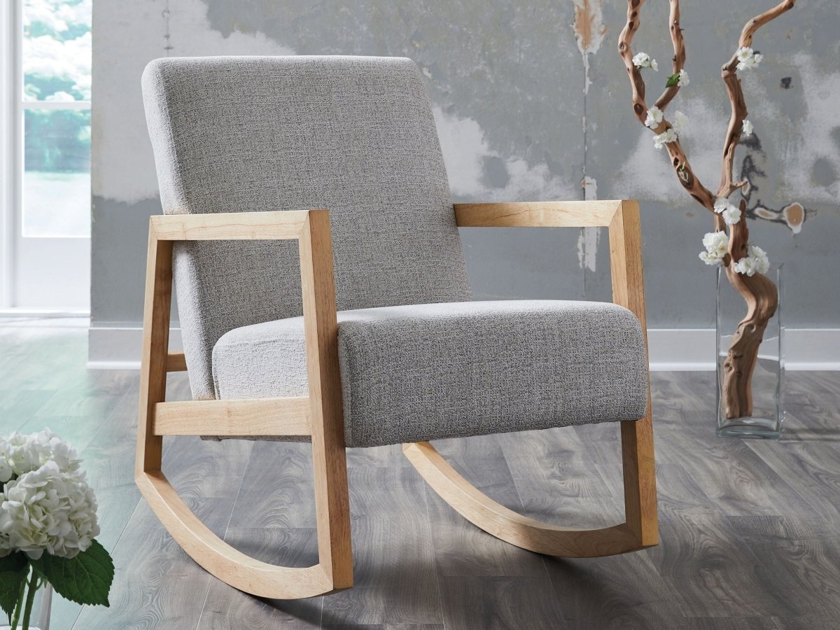 Wychworth - Gray / Natural - Accent Chair Accent Chairs by Signature Design by Ashley® - Walls Furniture & Mattress