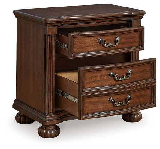 Lavinton - Three Drawer Night Stand - Brown Nightstands w/ Charging Stations by Signature Design by Ashley® - Walls Furniture & Mattress