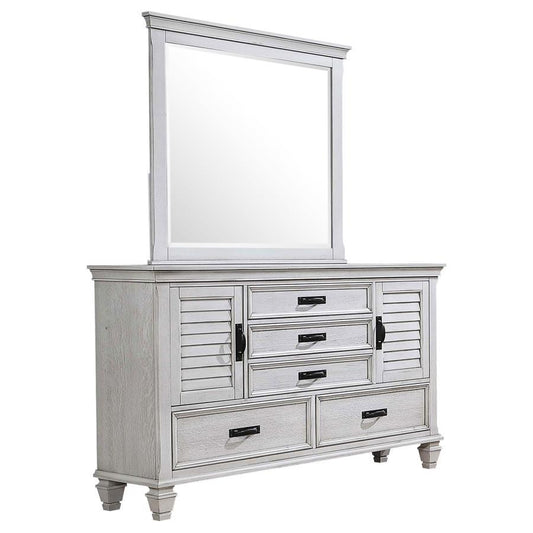 Franco - 5 - Drawer Dresser With Mirror Dresser & Mirror by CoasterEssence - Walls Furniture & Mattress