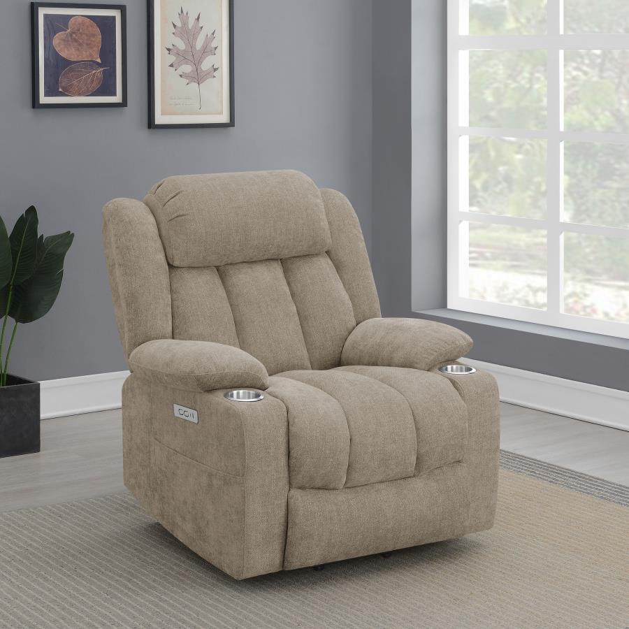 Houston - Upholstered Power Lift Recliner Chair Lift Chairs by CoasterEveryday - Walls Furniture & Mattress