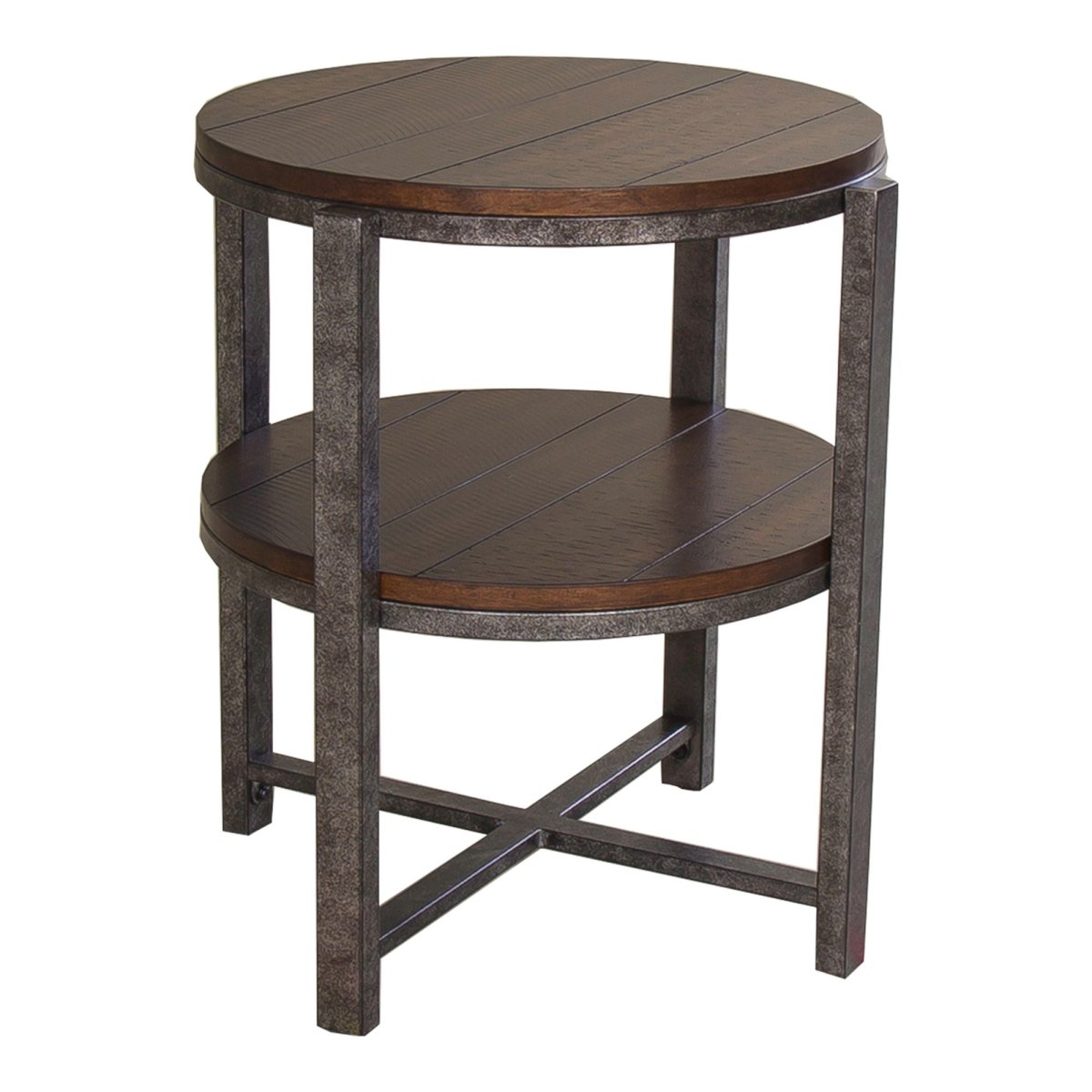 Breckinridge - Round End Table - Dark Brown End Tables by Liberty Furniture - Walls Furniture & Mattress