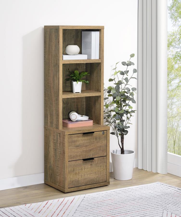 Westpark - 3 - Shelf Bookcase USB And Lockable Drawer Standard Bookcases by Coaster Fine Furniture - Walls Furniture & Mattress