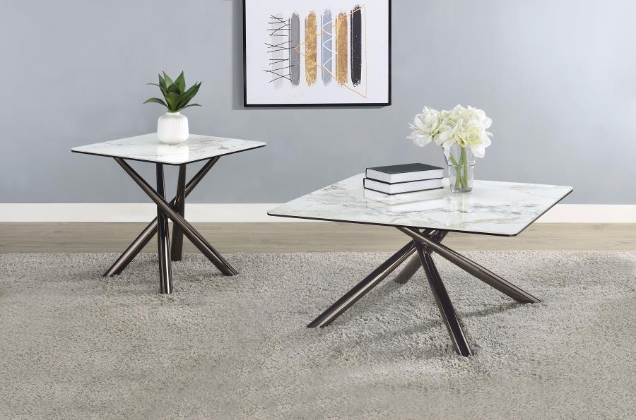 Carvell - Coffee Table Set Table Sets by Coaster Fine Furniture - Walls Furniture & Mattress