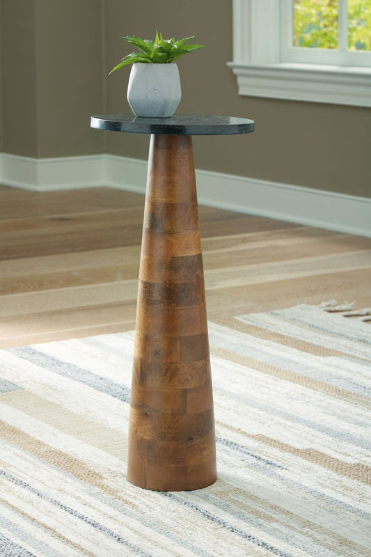 Quinndon - Accent Table - Brown / Black Accent Tables by Signature Design by Ashley® - Walls Furniture & Mattress