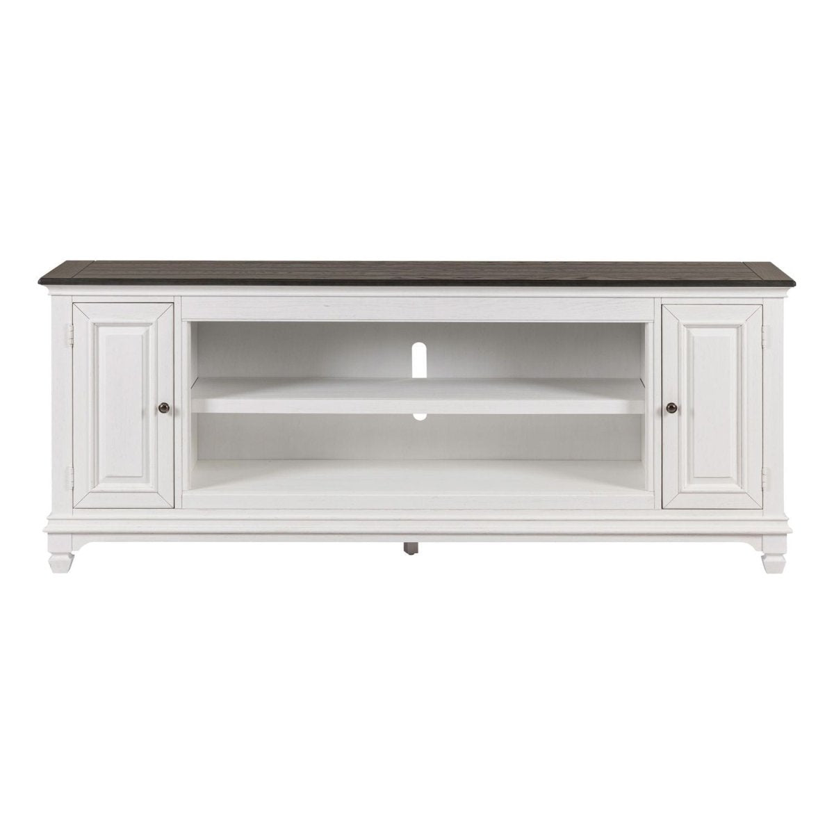 Fireplace TV Consoles - 80" Fireplace TV Console FTS - White Fireplace TV Stands by Liberty Furniture - Walls Furniture & Mattress