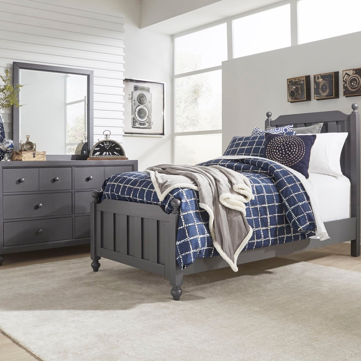 Cottage View - Panel Bed, Dresser & Mirror 3 Piece Bedroom Sets by Liberty Furniture - Walls Furniture & Mattress