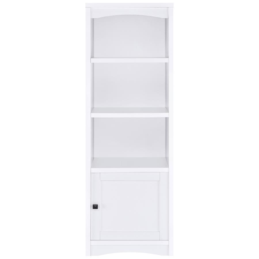 Laughlin - 3 Shelf Engineered Wood Media Tower Standard Bookcases by CoasterEveryday - Walls Furniture & Mattress