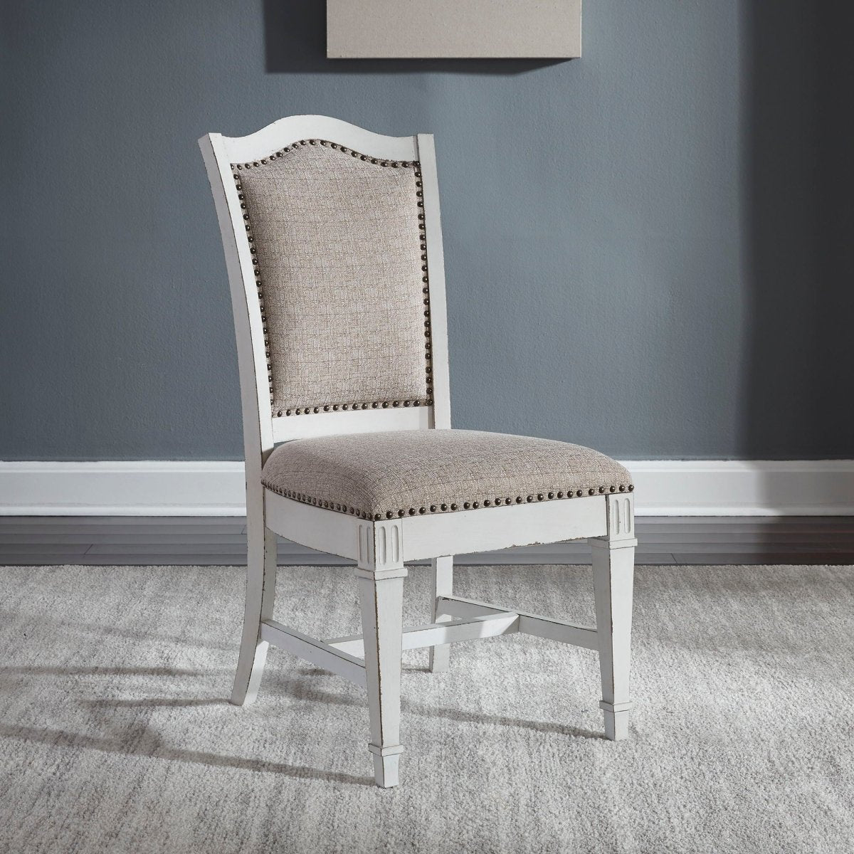 Abbey Park - Upholstered Side Chair - White Side Chairs by Liberty Furniture - Walls Furniture & Mattress