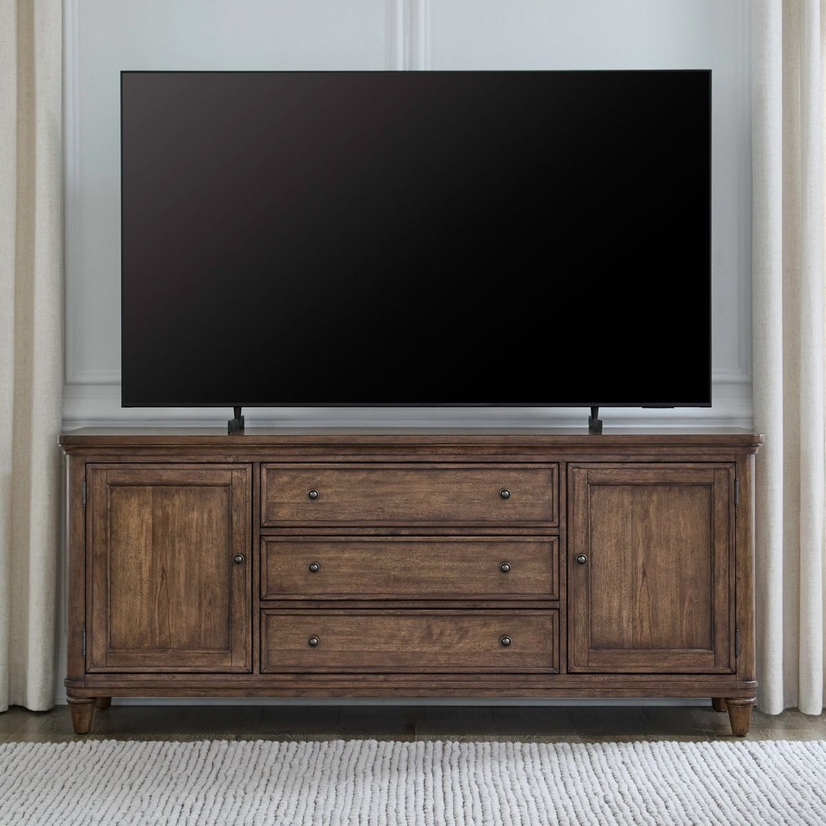 Harrison Heights - 76" TV Console - Sienna TV Stands by Liberty Furniture - Walls Furniture & Mattress
