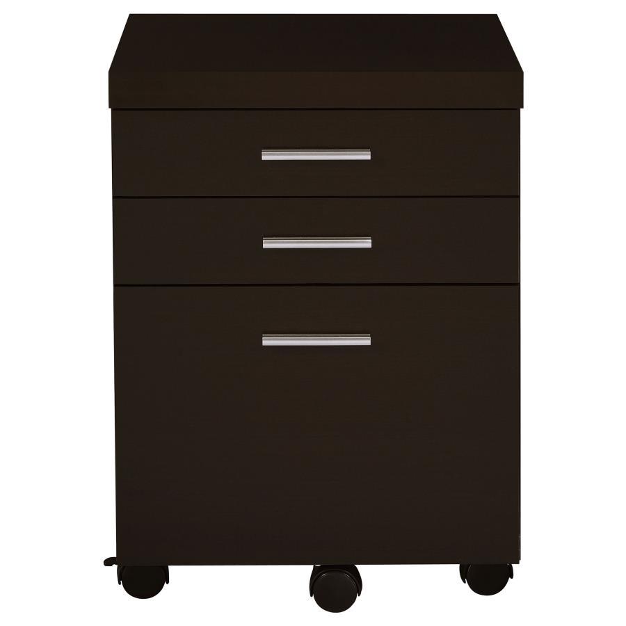 Skeena - 3 - Drawer Mobile Office Cabinet Filing Cabinets by CoasterEveryday - Walls Furniture & Mattress