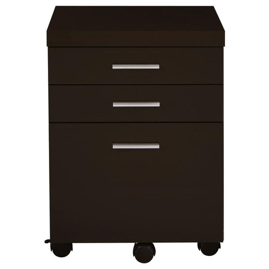 Skeena - 3 - Drawer Mobile Office Cabinet Filing Cabinets by CoasterEveryday - Walls Furniture & Mattress