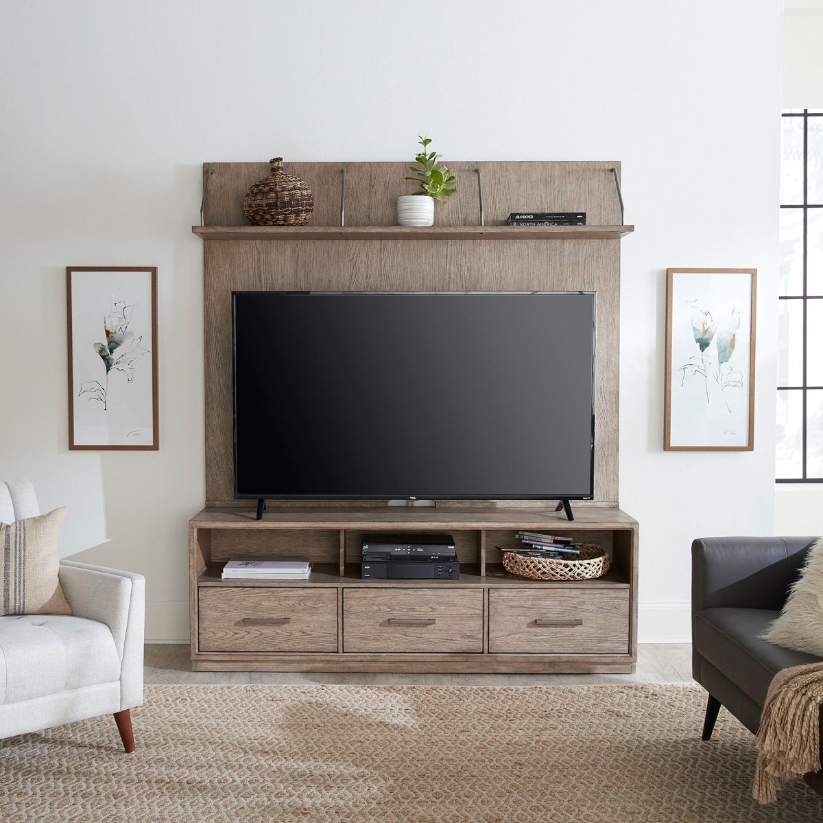 City Scape - Entertainment Center - Burnished Beige Entertainment Centers by Liberty Furniture - Walls Furniture & Mattress