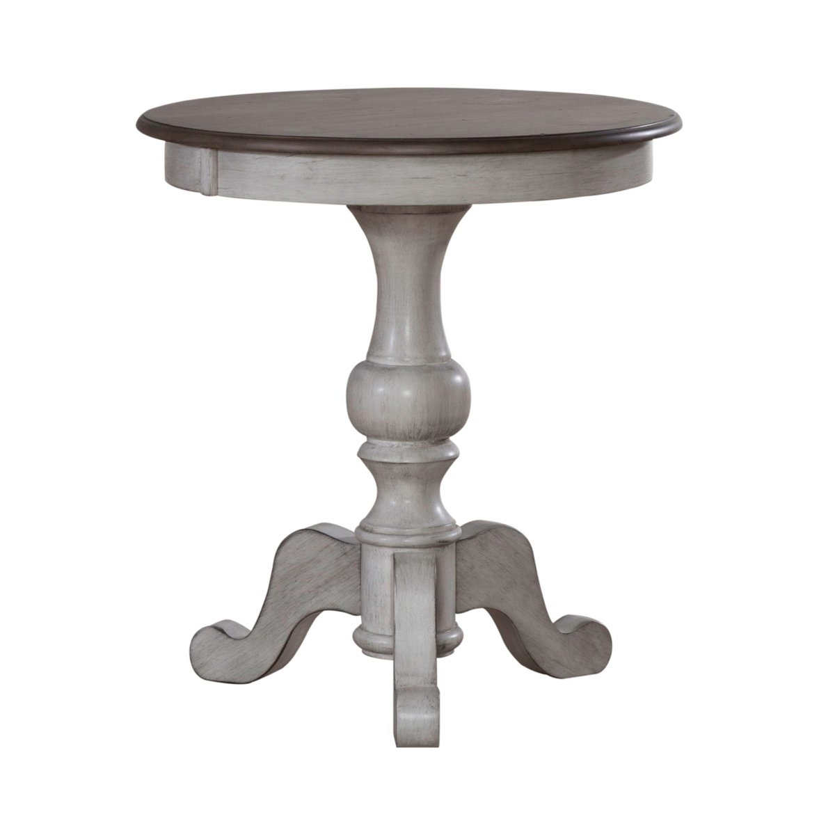 Ocean Isle - Round End Table - White End Tables by Liberty Furniture - Walls Furniture & Mattress