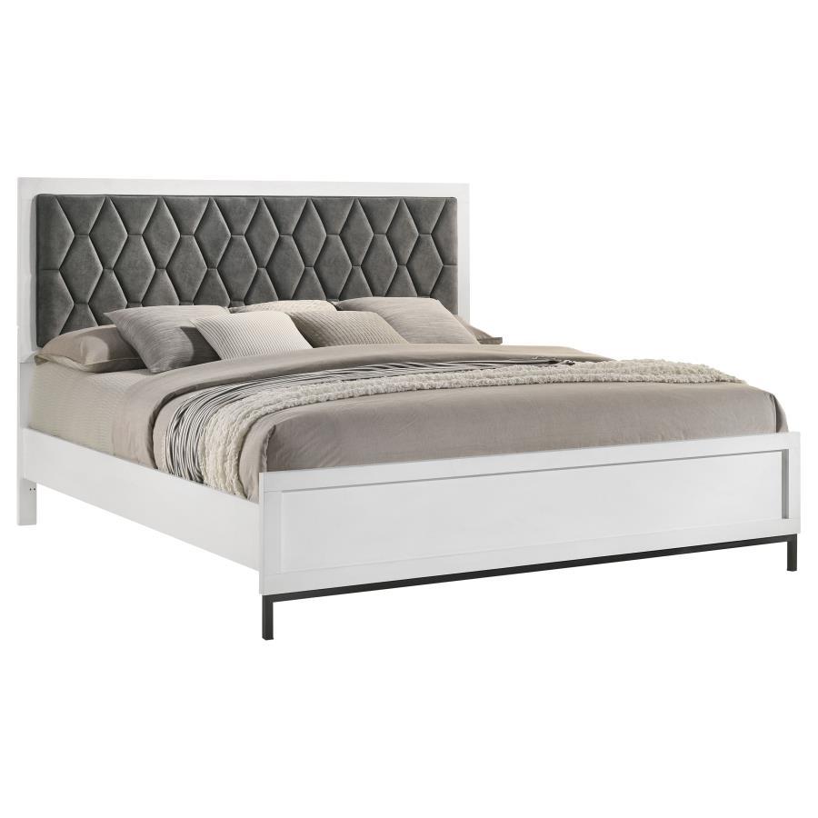 Sonora - Upholstered Panel Bed Upholstered Beds by Coaster Fine Furniture - Walls Furniture & Mattress