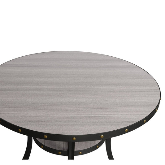 Crispin - Round Dining Table - Gray Dining Tables by New Classic - Walls Furniture & Mattress