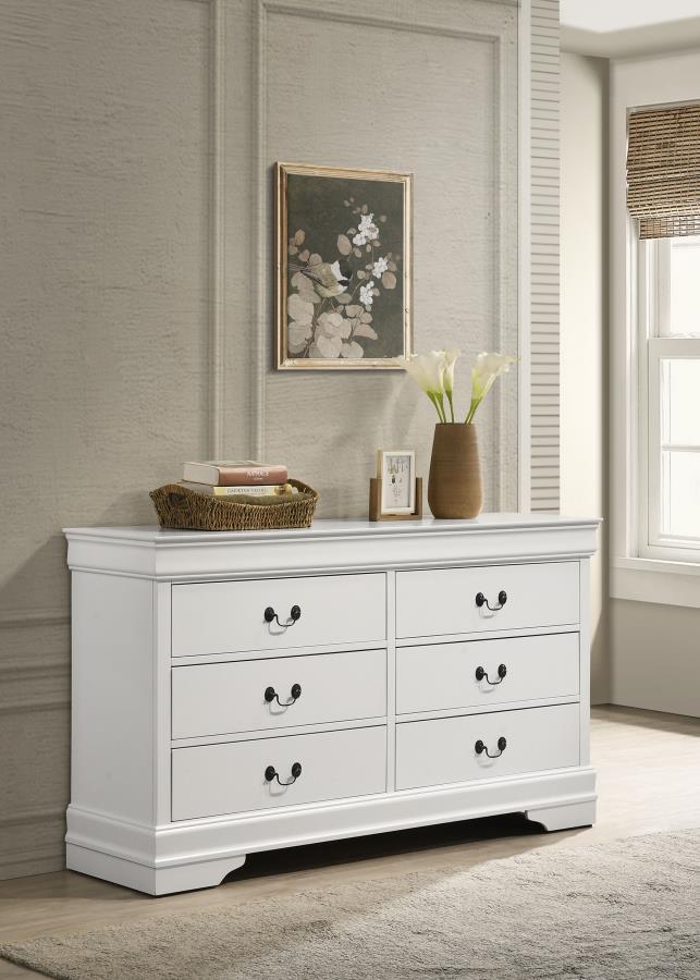 Louis Philippe - Six - Drawer Dresser Dressers by CoasterEveryday - Walls Furniture & Mattress