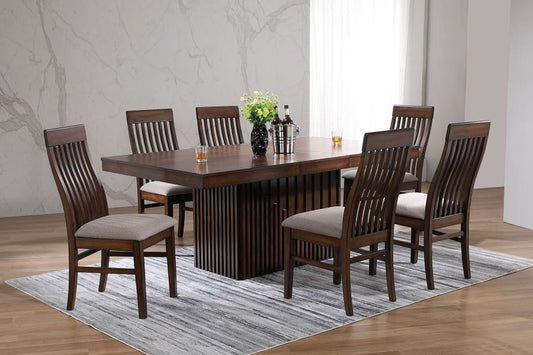 Briarwood - Extension Leaf Dining Table Set 5 Piece Dining Room Sets by Coaster Fine Furniture - Walls Furniture & Mattress
