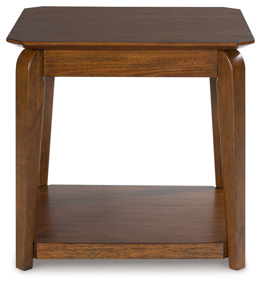 Trenmour - Square End Table - Medium Brown End Tables by Signature Design by Ashley® - Walls Furniture & Mattress