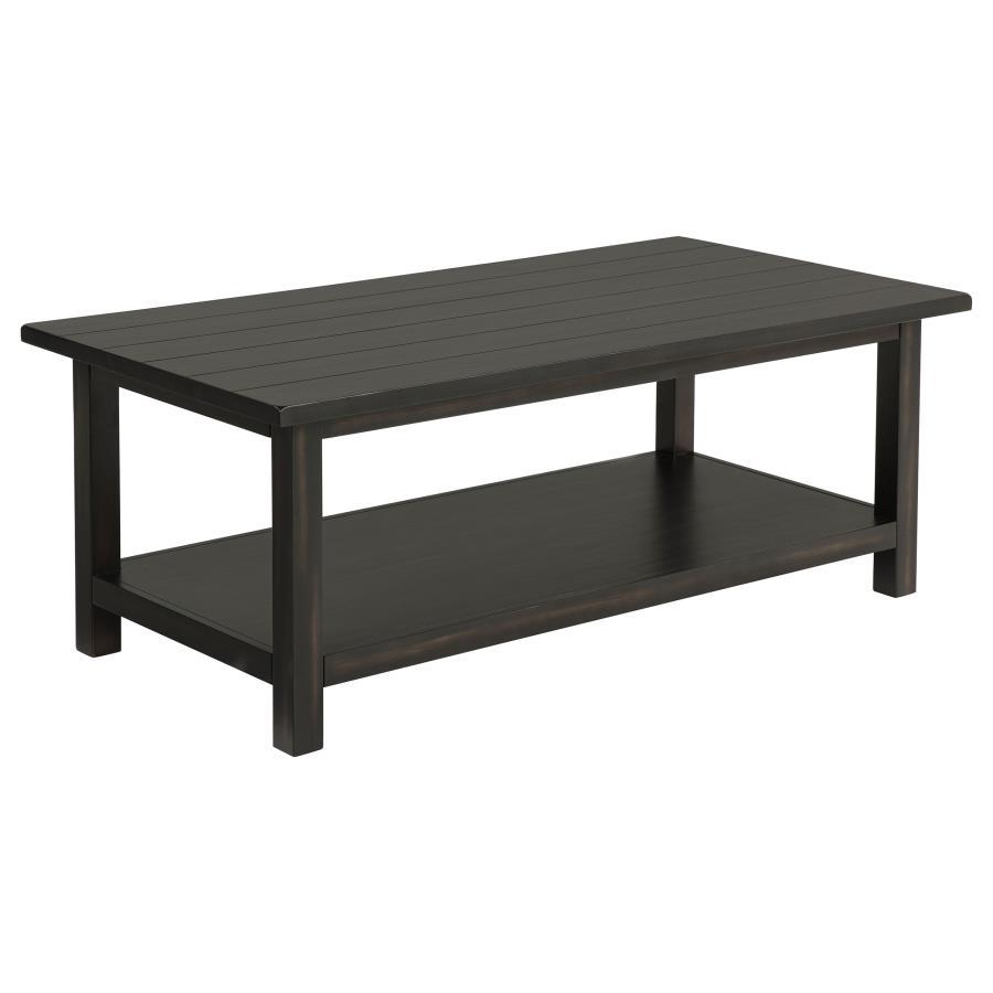 Payne - Wood Coffee Table with Shelf Coffee Tables by Coaster Fine Furniture - Walls Furniture & Mattress