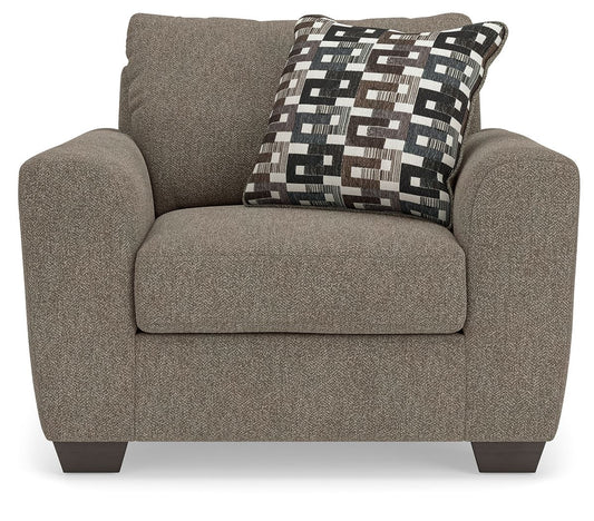 Triston - Peaks - Chair And A Half - Suede Arm Chairs by Benchcraft® - Walls Furniture & Mattress