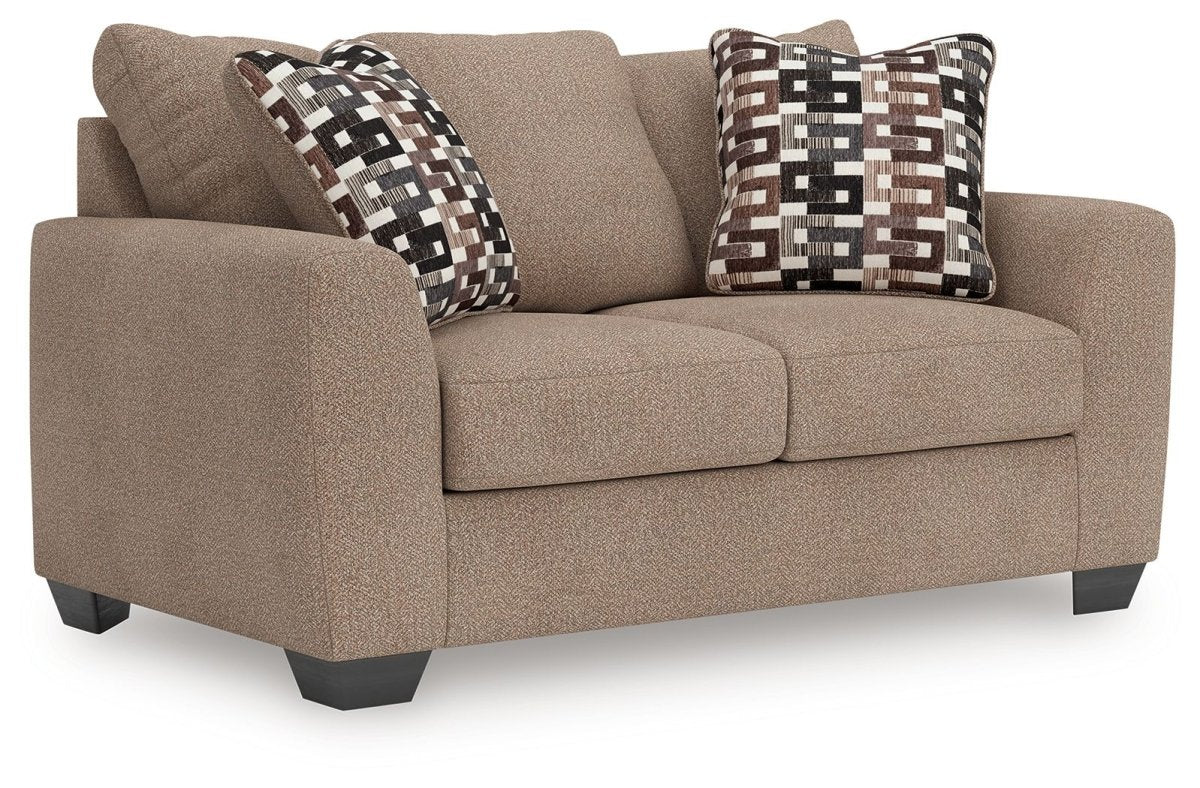 Triston - Peaks - Suede - Loveseat Stationary Loveseats by Benchcraft® - Walls Furniture & Mattress