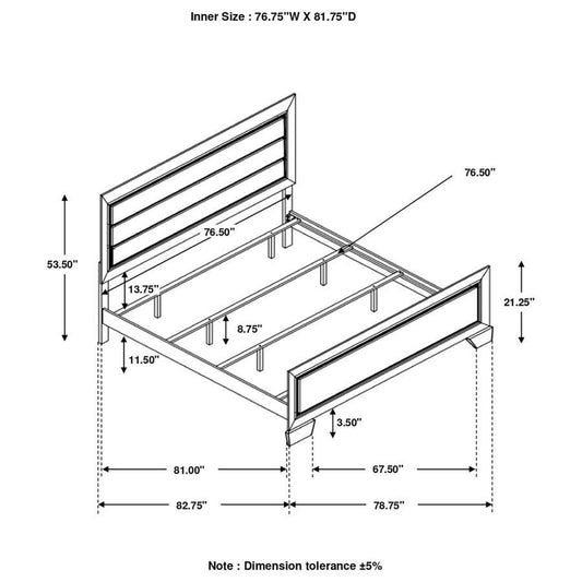 Kauffman - Wood Panel Bed Panel Beds by CoasterEveryday - Walls Furniture & Mattress