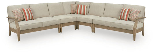 Clare View - Outdoor Sectional Stationary Sectionals by Signature Design by Ashley® - Walls Furniture & Mattress