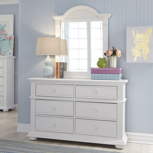 Summer House - Panel Bed, Dresser & Mirror 3 Piece Bedroom Sets by Liberty Furniture - Walls Furniture & Mattress