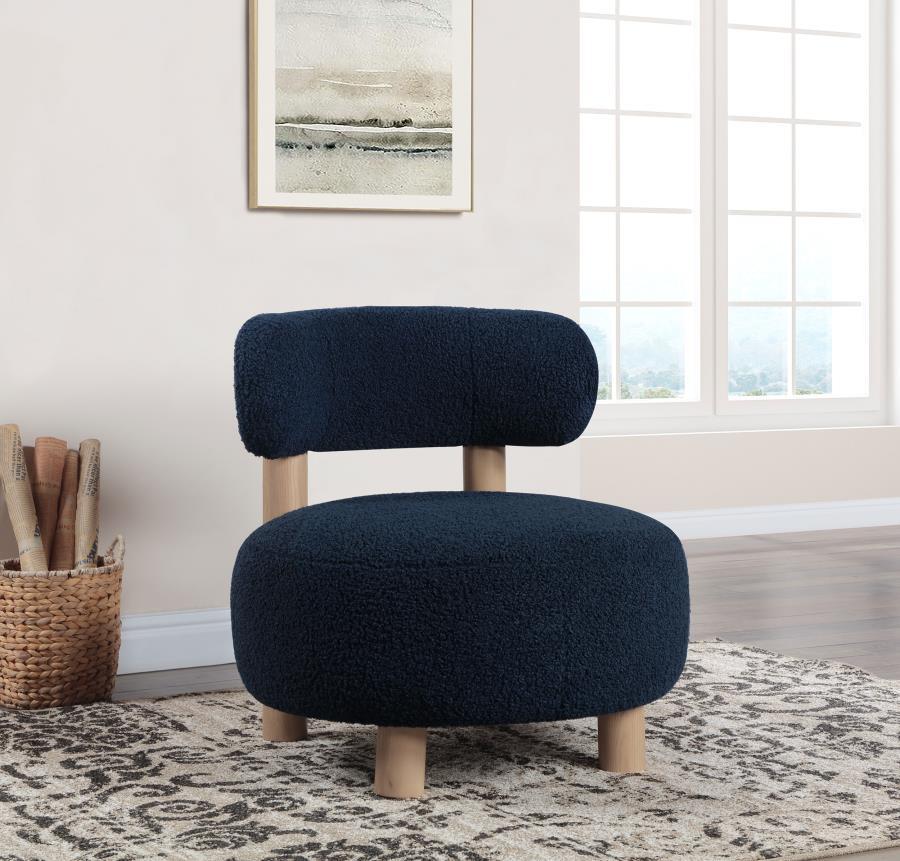 Zonie - Boucle Upholstered Barrel Back Accent Chair Accent Chairs by CoasterEveryday - Walls Furniture & Mattress