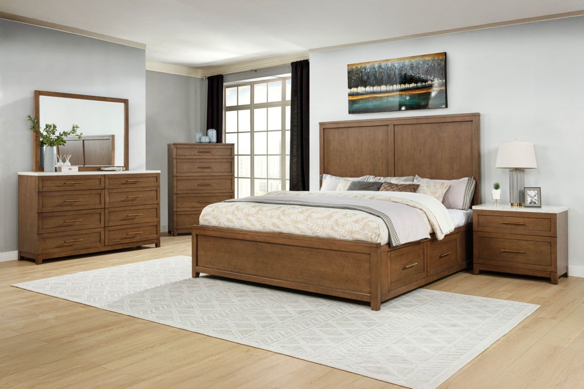 Devonshire - Dresser With Marble Top Dresser & Mirror by New Classic - Walls Furniture & Mattress