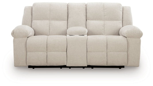 Orlen - Double Reclining Loveseat With Console - Winter Reclining Loveseats by Benchcraft® - Walls Furniture & Mattress