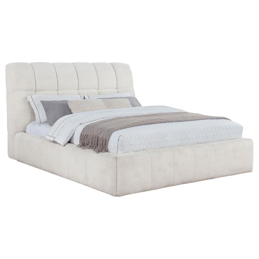 Nollet - Upholstered Platform Bed Upholstered Beds by Coaster Fine Furniture - Walls Furniture & Mattress