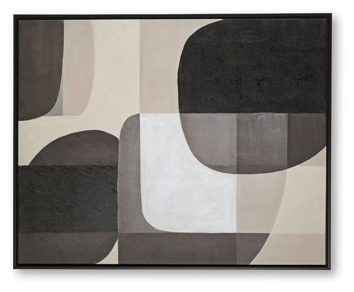 Kesleigh - Black / White - Wall Art Canvas Art by Signature Design by Ashley® - Walls Furniture & Mattress