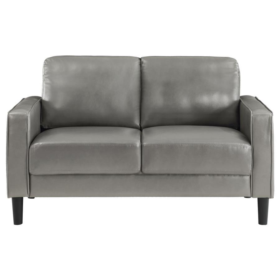 Ruth - Upholstered Track Arm Loveseat Stationary Loveseats by Coaster Fine Furniture - Walls Furniture & Mattress