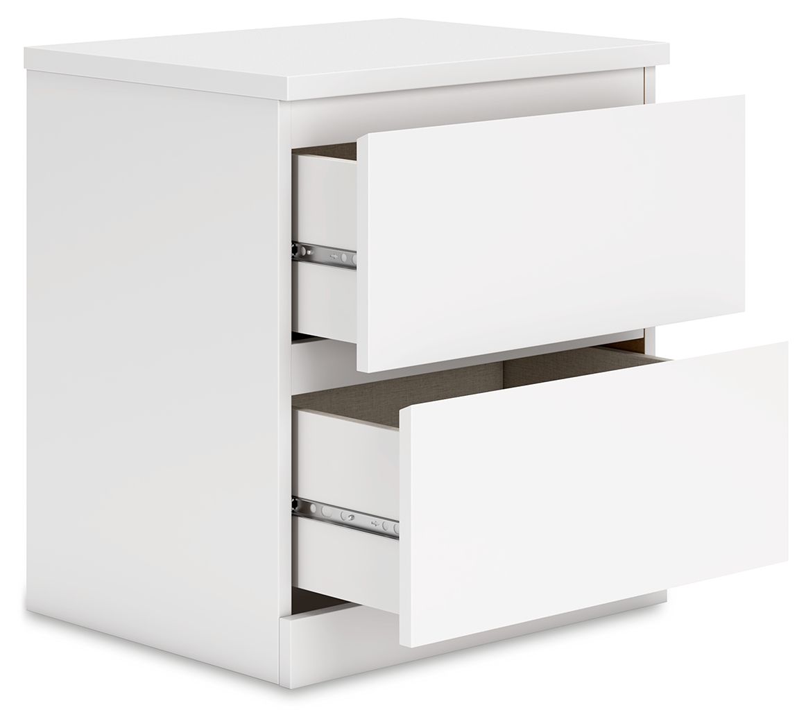 Onita - Two Drawer Night Stand Accent Nightstands by Signature Design by Ashley® - Walls Furniture & Mattress