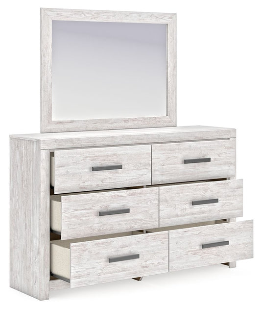 Cayboni - Dresser And Mirror - Whitewash Dresser & Mirror by Signature Design by Ashley® - Walls Furniture & Mattress