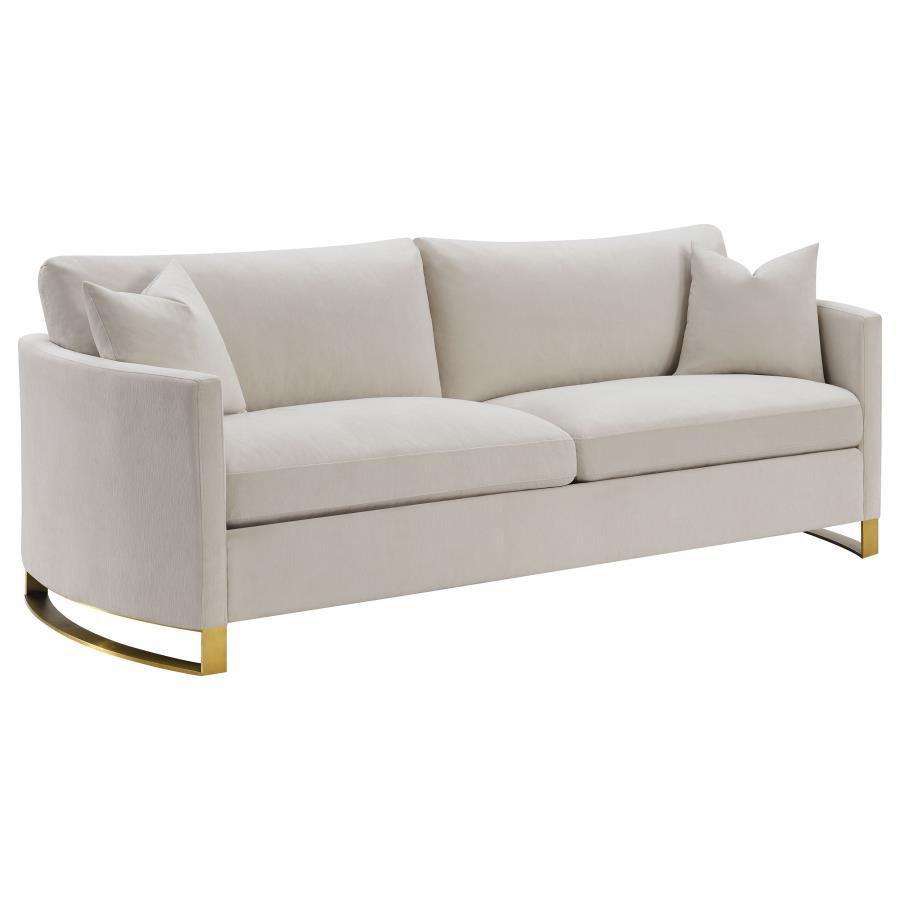 Corliss - Upholstered Arched Arm Sofa Stationary Sofas by CoasterElevations - Walls Furniture & Mattress