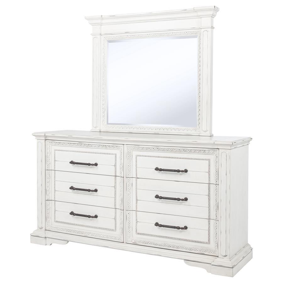 Mckinney - 6 - Drawer Bedroom Dresser Cabinet Dressers by Coaster Fine Furniture - Walls Furniture & Mattress