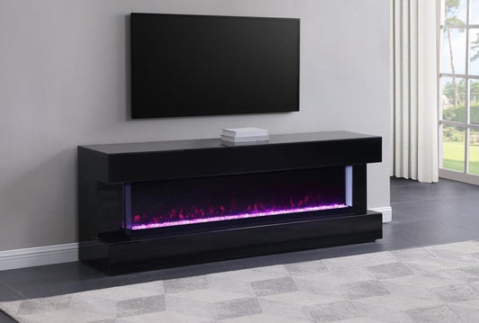 Vallerie - TV Stand With Visual Flame Box TV Stands by Coaster Fine Furniture - Walls Furniture & Mattress