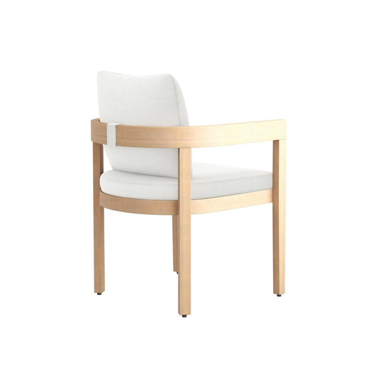 Wesley - Patio Side Chair With Cushion - White Arm Chairs by New Classic - Walls Furniture & Mattress
