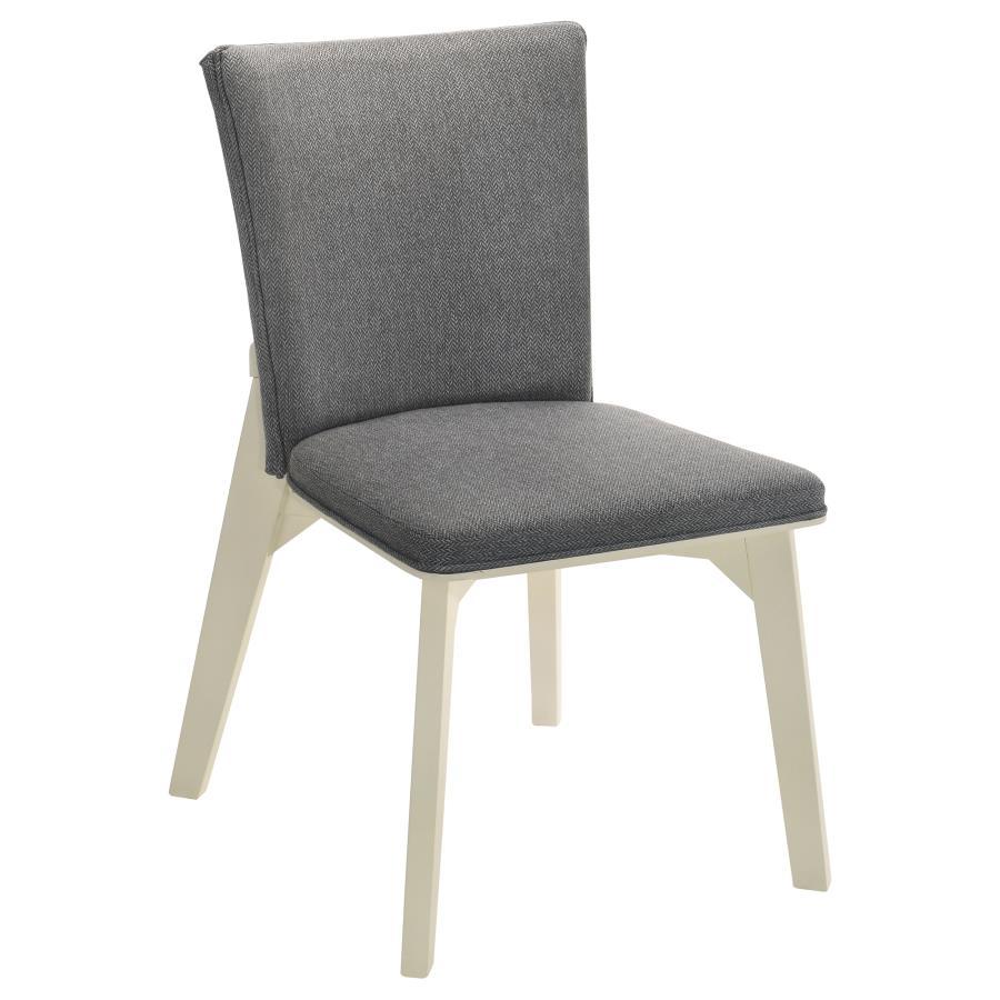 Biloxi - Upholstered Dining Side Chair (Set of 2) - Gray Chair Sets by Coaster Fine Furniture - Walls Furniture & Mattress