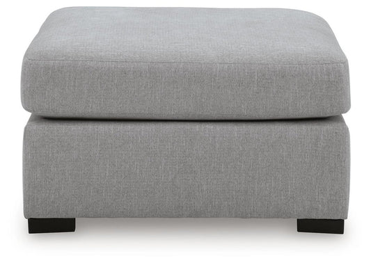 Lakepoint - Oversized Accent Ottoman - Nickel Accent Ottomans by Benchcraft® - Walls Furniture & Mattress