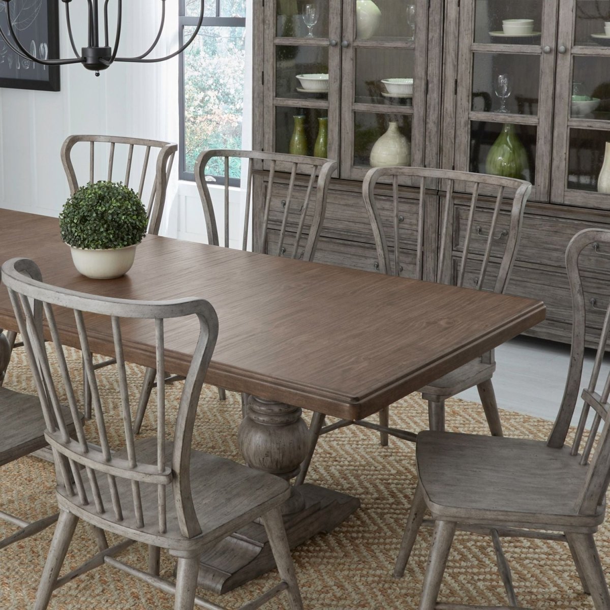 River Place - Trestle Table Set 5 Piece Dining Room Sets by Liberty Furniture - Walls Furniture & Mattress