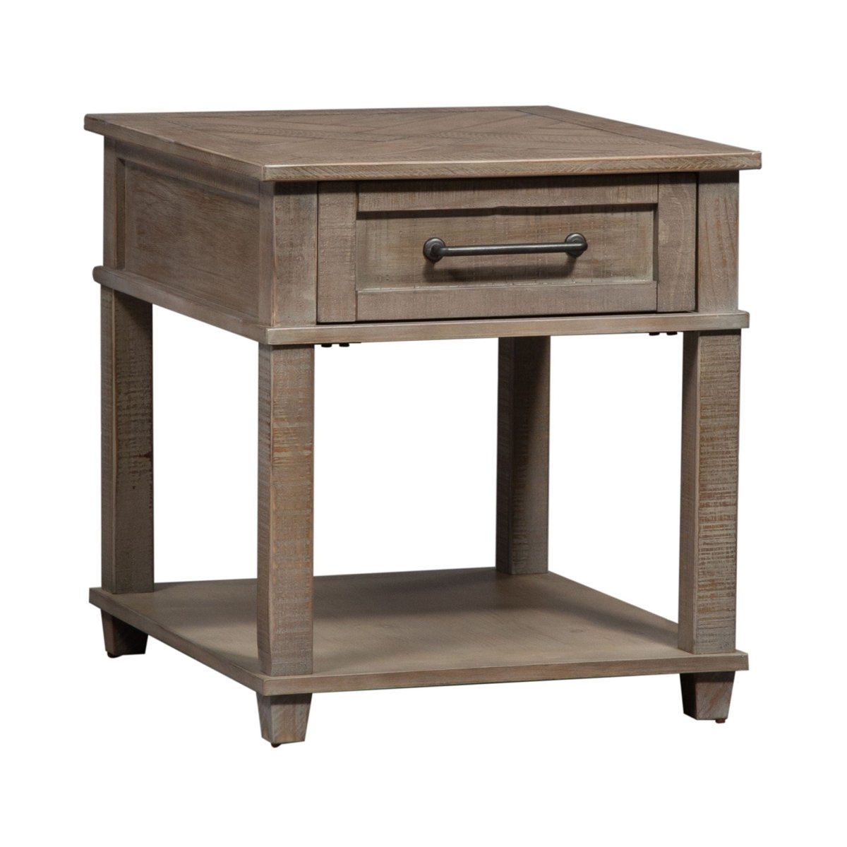 Parkland Falls - Rectangular End Table - Light Brown End Tables by Liberty Furniture - Walls Furniture & Mattress
