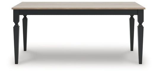 Brenkerton - Rectangular Dining Room Table - Grayish Brown / Black Dining Tables by Signature Design by Ashley® - Walls Furniture & Mattress